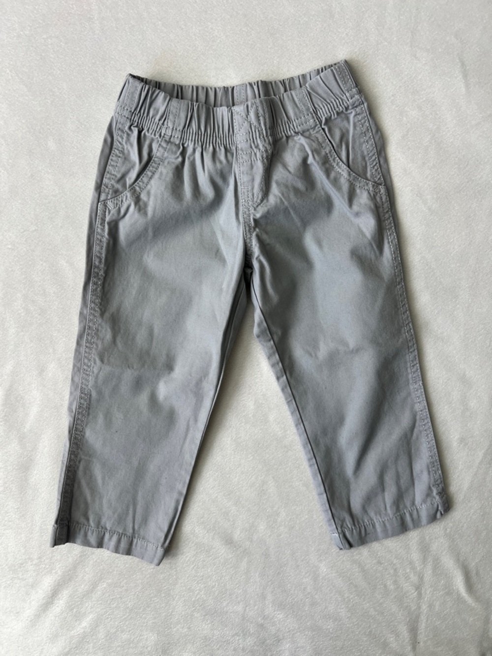 Carter's Light Gray Elastic Waist Kids Pants